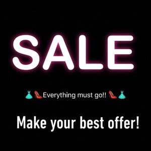 Everything must go!! Any offer is on the table!